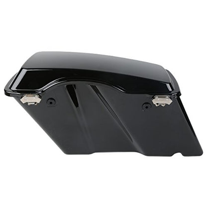 Motorcycle Saddlebags Hard Saddlebags For Harley Touring 1993 (Vivid Black W/ Black Latches / Standard)