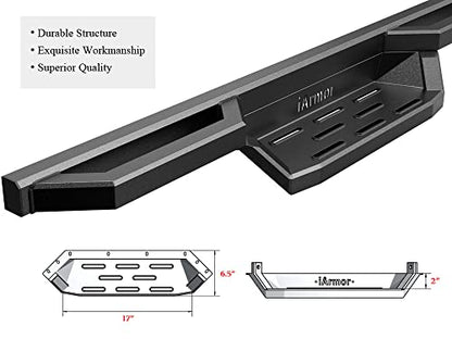 Pocket Steps Running Boards for Wrangler 2 (iArmor Pocket Steps)