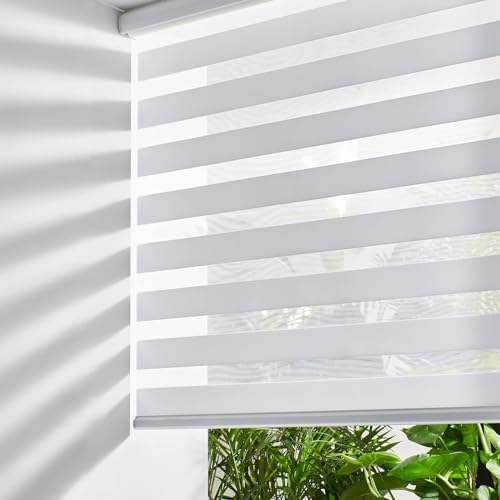 Zebra Blinds Cordless (61"w X 72"h / White)
