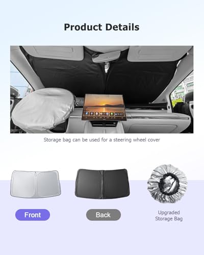 2025 2026 S Class Windshield Sun Shade Windshield Sunshade for S (2014-2026 S-Class)