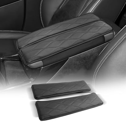 for 2021 2025 2026 Buick Envision S Center Console Cover Armrest Box Cover for Envision S (Buick Envision S-Thickened Black)