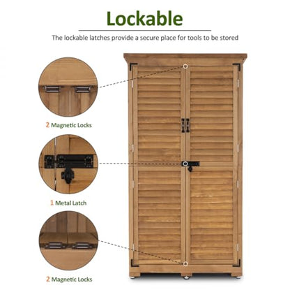 Outdoor Storage Cabinet (Natural)