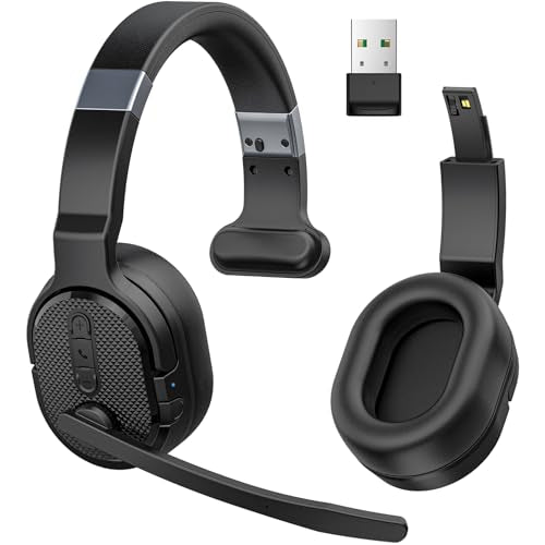 Trucker Bluetooth Headset with Dongle (Onyx Black)