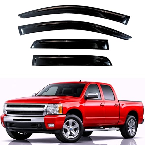 Rain Guards Fit for 2007 (2007-2013 Silverdo/Sierra Crew Cab)