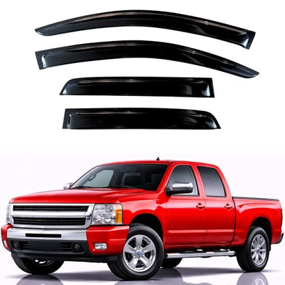 Rain Guards Fit for 2007 (2007-2013 Silverdo/Sierra Crew Cab)