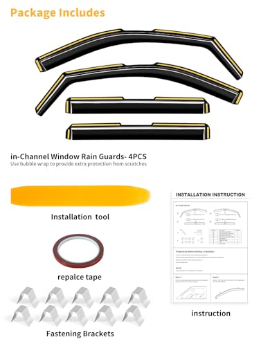 Rain Guards for Chevy Silverado (2020-2026 Silverado/Sierra 2500HD/3500HD Crew Cab)