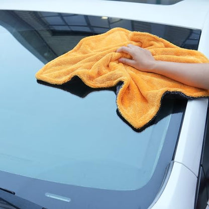1000GSM Car Drying Towel (Yellow / 18"*24")