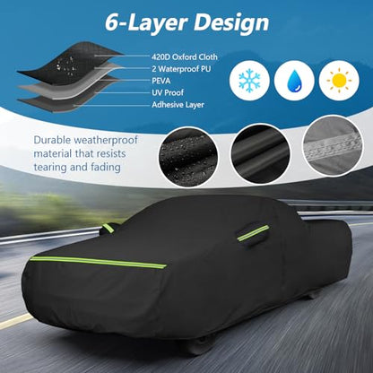 Waterproof Car Covers for Chevrolet El Camino 1964 (Black / for Chevrolet El Camino 1964-1967/1978-1987)