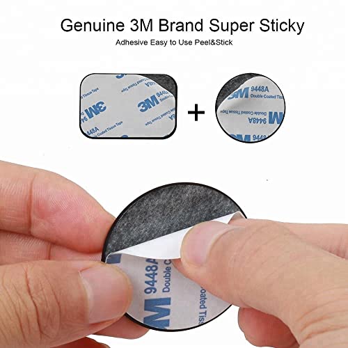 Replacement Metal Plates Set for Magnetic Car Phone Holders (Round / 4 Pack)