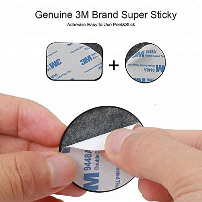 Replacement Metal Plates Set for Magnetic Car Phone Holders (Round / 4 Pack)