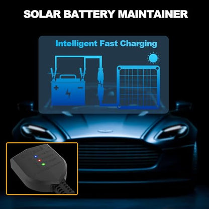 30W 12V Portable Waterproof Solar Panel Trickle Charger & Maintainer (30W)
