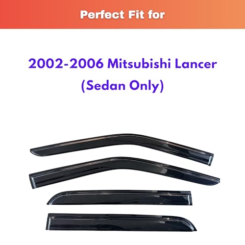 Rain Guards Fit for 2002 (2002-2006 Lancer Sedan)