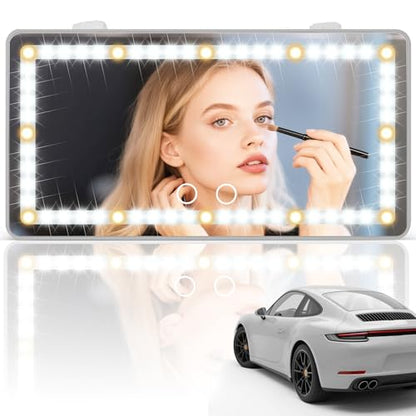 Car Sun Visor Vanity Mirror (Grey / 1PCS)
