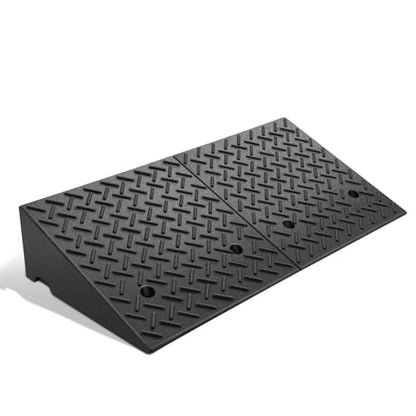7.7" Rise Rubber Curb Ramp Heavy Duty Loading Driveway Ramp Threshold Ramp 39" W x 19.7" D x 7.7" H for Loading Dock (7.7 in)