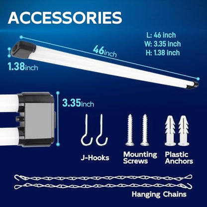LED Shop Light 4FT 44W (Black / 44w)