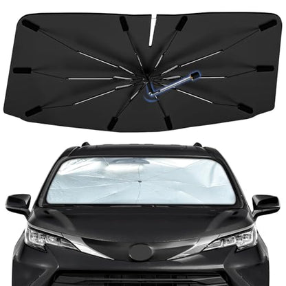 Windshield Sun Shade Umbrella for Toyota Sienna 2021 (for Toyota Sienna 2021-2024)