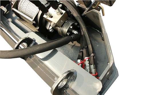 15000 lbs Hydraulic Winch for Skid Steer