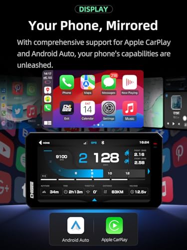 AIO 6 MAX Motorcycle Carplay Android Auto GPS Navigation System (6-inch)