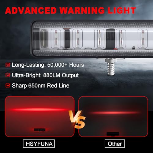 LED Forklift Safety Light Red for AGV Automated Guided Vehicle (Red / 2PCS)