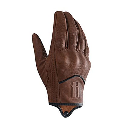 Womens Full Finger Touch Motorcycle Gloves GL016 Saddle XL (X-Large / Saddle)