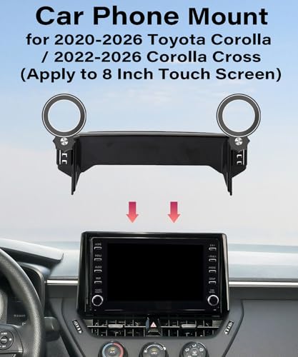 Car Phone Holder for Toyota Corolla 2020 (fit for 2020-2026 Toyota Corolla (8 Inch Screen))