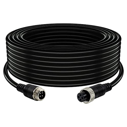 Car Video 4 Pin Aviation Extension Cable 65.6Ft (65.6Ft/20M)