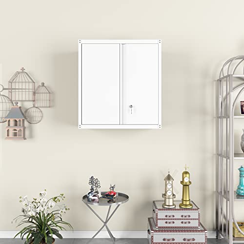 Metal Wall Cabinet (27.95"H Wall Cabinet / White)