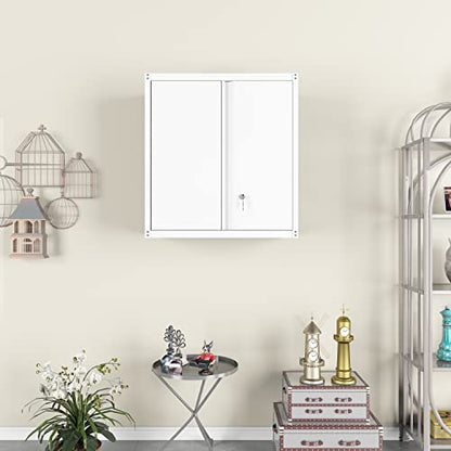 Metal Wall Cabinet (27.95"H Wall Cabinet / White)