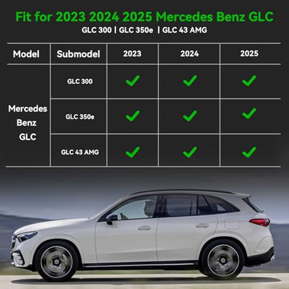for Mercedes Benz GLC丨GLC 300丨GLC 350e 丨GLC 43 AMG Floor Mats 2026 2025 2024 2023 (14)For GLC 2023-2026 Set)