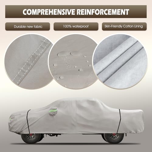 Waterproof Car Cover Multi (Khaki / Custom Fit for Toyota Tacoma)