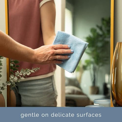 Microfiber Cleaning Cloth (Blue / 200 Pack)