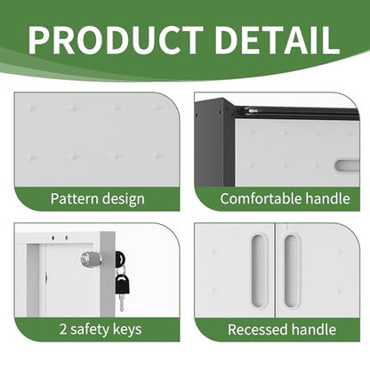 Garage Tool Cabinet Set (Black & Grey)