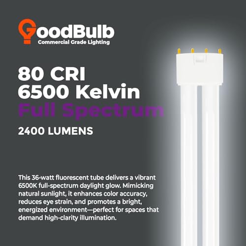 PLL36 865 36W 16.5" Twin Tube Compact Fluorescent Light Bulb 4 (6500k / 10 Count (Pack of 1))