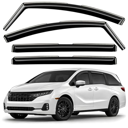 Window Deflectors Smoke Tinted in (For Odyssey 18-26)