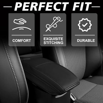 Armrest Cover for Toyota Corolla 2014 (26) 14-19 |Corolla| Black, Regular)