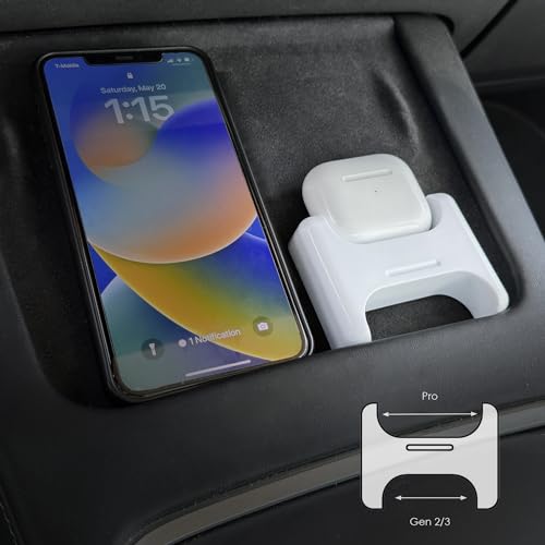 Tesla AirPods Wireless Charging Mount for Model 3