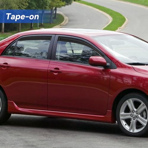Window Visors Rain Guards for 2003 (2003-2008 Toyota Corolla)