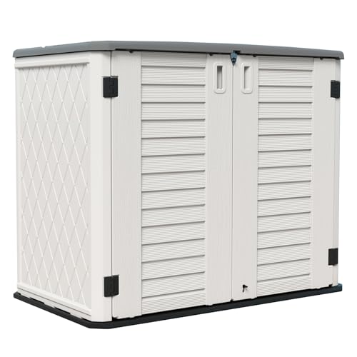 Storage Shed Weather Resistance (Ivory-White)
