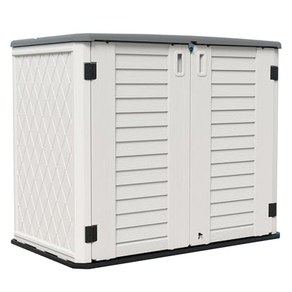 Storage Shed Weather Resistance (Ivory-White)