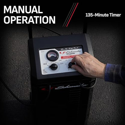 Wheeled Manual 6A Car Battery Charger and 150A Engine Starter (150 Amp)