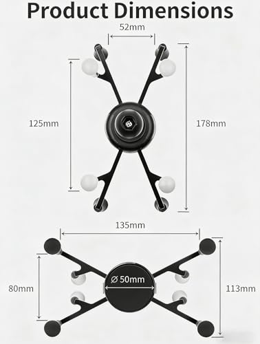 Tablet Mount Holder with Drill (Drill Round Base Mount for Flat Surfaces)
