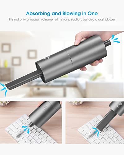 Mini Handheld Vacuum Cordless (Y120-Gray)