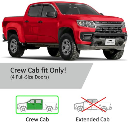 Tape on Extra Durable Rain Guards for Chevrolet (For Colorado 15-22)