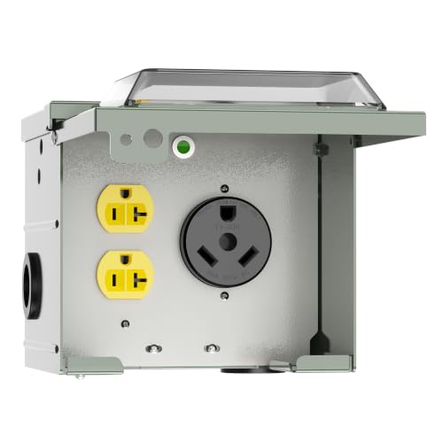 30 Amp & 20 Amp RV Power Outlet Box (30A)