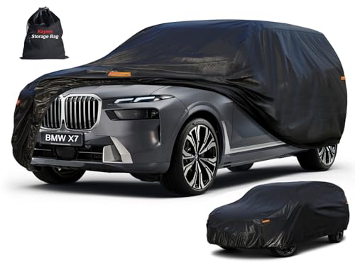 7 Layers Waterproof SUV Car Cover for BMW X7 2018 (PE-Black / Custom Fit BMW X7)
