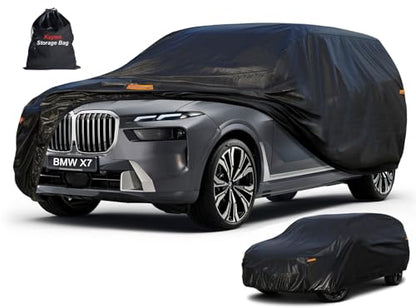 7 Layers Waterproof SUV Car Cover for BMW X7 2018 (PE-Black / Custom Fit BMW X7)