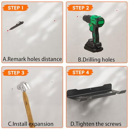 Heavy Duty Weed Eater Hanger (Black Weed Eater Hanger)