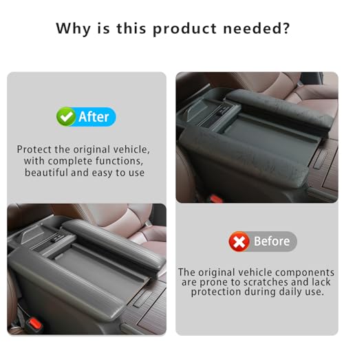 2PCS Center Console Armrest Side Cover for Toyota Sienna 2021 (Center Console Armrest Side Cover)