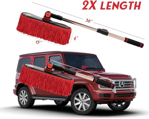 Car Duster Exterior Scratch Free (Red Carduster-cotton)