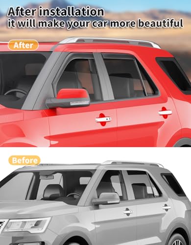 in Channel Window Visors Rain Guards for Ford Explorer 2011 (Fit for 2011-2019 Ford Explorer)